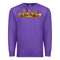 Purple beer bottles for christmas Premium Sweatshirt - AdoDesignShop