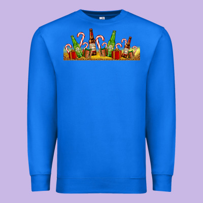 Beer Bottles For Christmas Premium Sweatshirt Designed By Adodesignshop