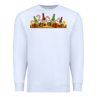 White beer bottles for christmas Premium Sweatshirt - AdoDesignShop