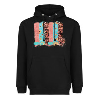 Black Sunflower Leopard Jute Pattern Brushstrokes Heavyweight Hoodie - Bettercallsaul