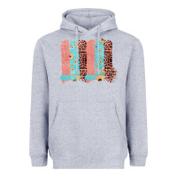 Heather Grey Sunflower Leopard Jute Pattern Brushstrokes Heavyweight Hoodie - Bettercallsaul