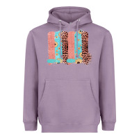 Lavender Sunflower Leopard Jute Pattern Brushstrokes Heavyweight Hoodie - Bettercallsaul