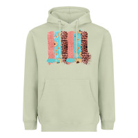 Matcha Sunflower Leopard Jute Pattern Brushstrokes Heavyweight Hoodie - Bettercallsaul