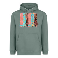 Sage Sunflower Leopard Jute Pattern Brushstrokes Heavyweight Hoodie - Bettercallsaul