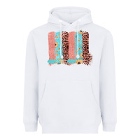 White Sunflower Leopard Jute Pattern Brushstrokes Heavyweight Hoodie - Bettercallsaul