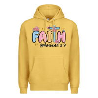 Antique Gold faith ephesians 2 8 Premium Hoodie - MaliasSmallBusiness