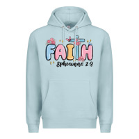 Blue Mist faith ephesians 2 8 Premium Hoodie - MaliasSmallBusiness