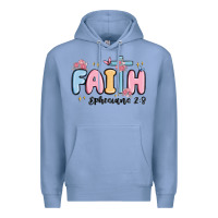 Colony Blue faith ephesians 2 8 Premium Hoodie - MaliasSmallBusiness