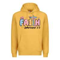 Mustard faith ephesians 2 8 Premium Hoodie - MaliasSmallBusiness