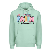 Seafoam faith ephesians 2 8 Premium Hoodie - MaliasSmallBusiness
