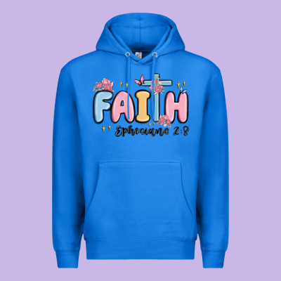 Faith Ephesians 2 8 Premium Hoodie Designed By Maliassmallbusiness