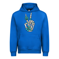 Cobalt turquoise gemstone skeleton hand Urban Hoodie - MaliasSmallBusiness