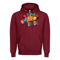 Burgundy dude Zipper Hoodie - CowhideDigitalArt