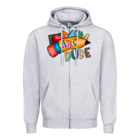 Heather Grey dude Zipper Hoodie - CowhideDigitalArt