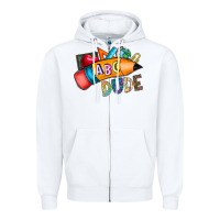 White dude Zipper Hoodie - CowhideDigitalArt