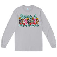 Moon Dust being a teacher makes my life complete Long Sleeve Tee - Zillion Design Studio