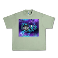 Oil Green for the love of the wolves Urban Heavy Tee - RanaPortraitStore