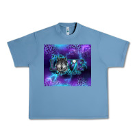 Pebble Blue for the love of the wolves Urban Heavy Tee - RanaPortraitStore