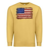 Antique Gold American flag Premium Sweatshirt - JahusDesignShop