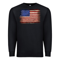 Black American flag Premium Sweatshirt - JahusDesignShop