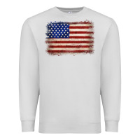 Dove Grey American flag Premium Sweatshirt - JahusDesignShop
