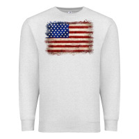 Oatmeal Heather American flag Premium Sweatshirt - JahusDesignShop