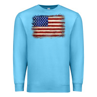 Ocean Blue American flag Premium Sweatshirt - JahusDesignShop
