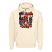 Sandshell Deer hunter 4th of july Zipper Hoodie - CowGirlArtShop