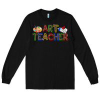 Black art teacher Long Sleeve Tee - Zillion Design Studio