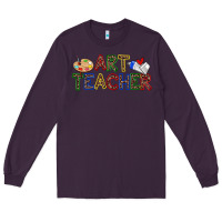 Plum art teacher Long Sleeve Tee - Zillion Design Studio
