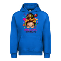 Cobalt preschool teacher life  messy bun Urban Hoodie - NancyCooperArtShop