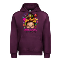 Mauve Wine preschool teacher life  messy bun Urban Hoodie - NancyCooperArtShop