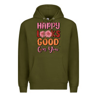 Army Green happy looks good on you Premium Hoodie - MaliasSmallBusiness