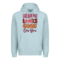 Blue Mist happy looks good on you Premium Hoodie - MaliasSmallBusiness