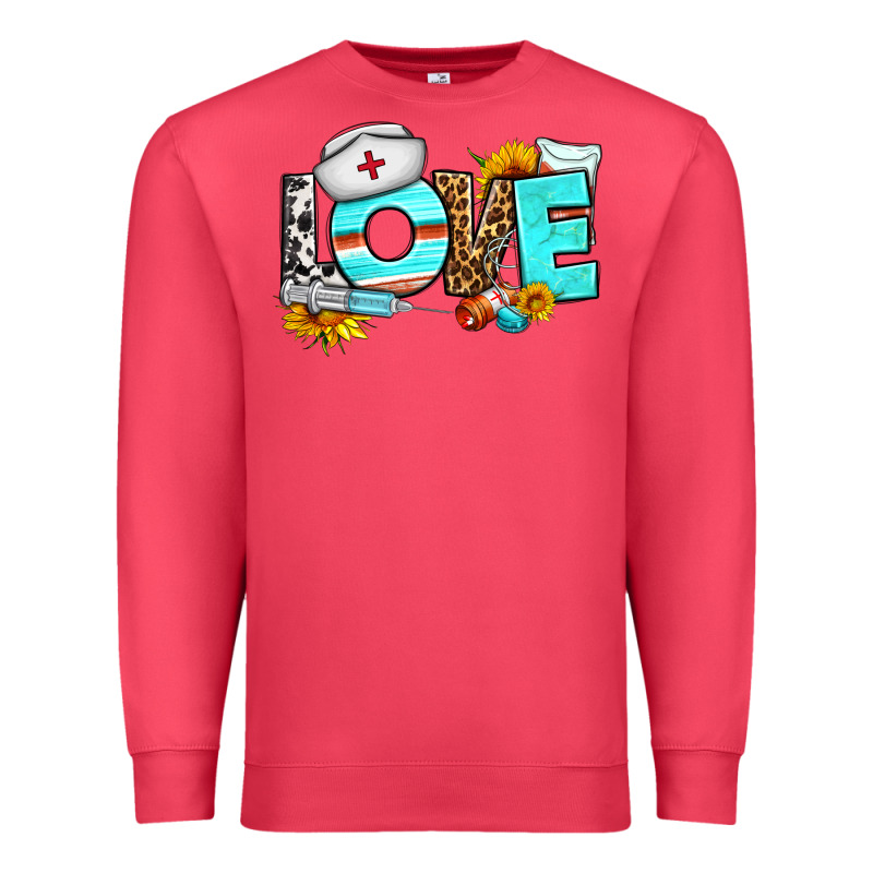 Love Nurse Western Premium Sweatshirt by BundleAndBundleShop | Teevron