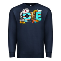 Navy love nurse western Premium Sweatshirt - BundleAndBundleShop