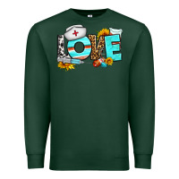 Sports Green love nurse western Premium Sweatshirt - BundleAndBundleShop