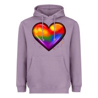Lavender pride heart Heavyweight Hoodie - JahusDesignShop