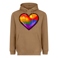 Toasted Coconut pride heart Heavyweight Hoodie - JahusDesignShop