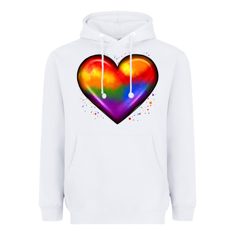 Pride Heart Heavyweight Hoodie by JahusDesignShop | Teevron