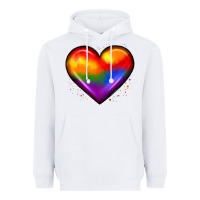 White pride heart Heavyweight Hoodie - JahusDesignShop