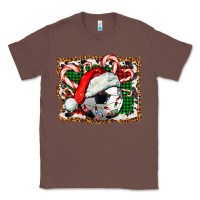 Chestnut Soccer Ball Christmas With Hat And Candy Cane Classic Tee - FaDigitalArtStudio