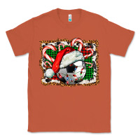 Copper Soccer Ball Christmas With Hat And Candy Cane Classic Tee - FaDigitalArtStudio