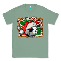 Sage Soccer Ball Christmas With Hat And Candy Cane Classic Tee - FaDigitalArtStudio