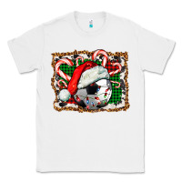White Soccer Ball Christmas With Hat And Candy Cane Classic Tee - FaDigitalArtStudio