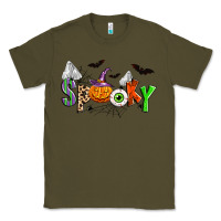 Army Green halloween spooky Classic Tee - Zillion Design Studio