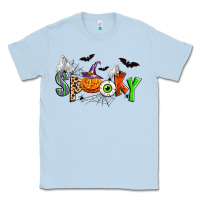 Dusty Blue halloween spooky Classic Tee - Zillion Design Studio