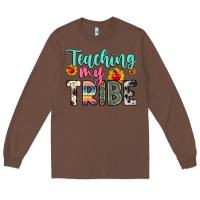 Chestnut teaching my tribe Long Sleeve Tee - Zillion Design Studio