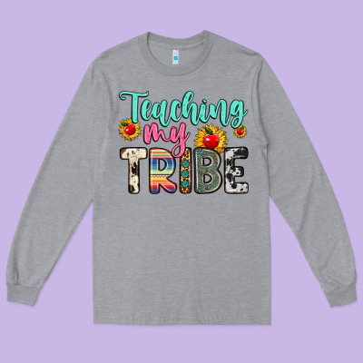 Teaching My Tribe Long Sleeve Tee Designed By Zillion Design Studio