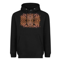 Black Old Western Leopard Frame Heavyweight Hoodie - Bettercallsaul